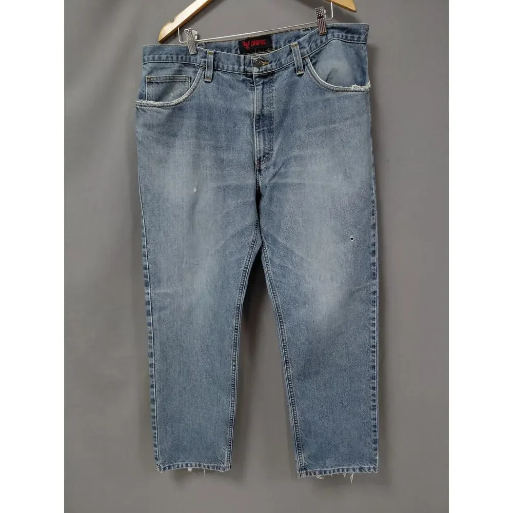 Drifire Flame Resistant Blue CAT 2 Workwear Jeans Men See Measurements
